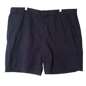 Croft & Barrow Mens Shorts Comfort Flex Waist Easy Care Navy Blue Chinos Size 44